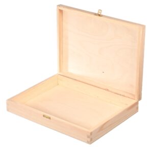Drewniane pudełko kasetka na A4