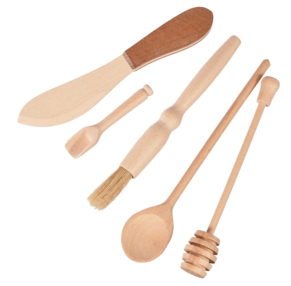 Zestaw sztućców z drewna