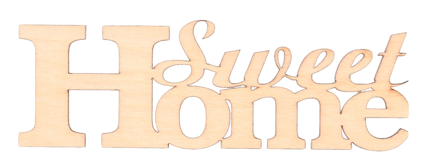 Drewniany napis SWEET HOME