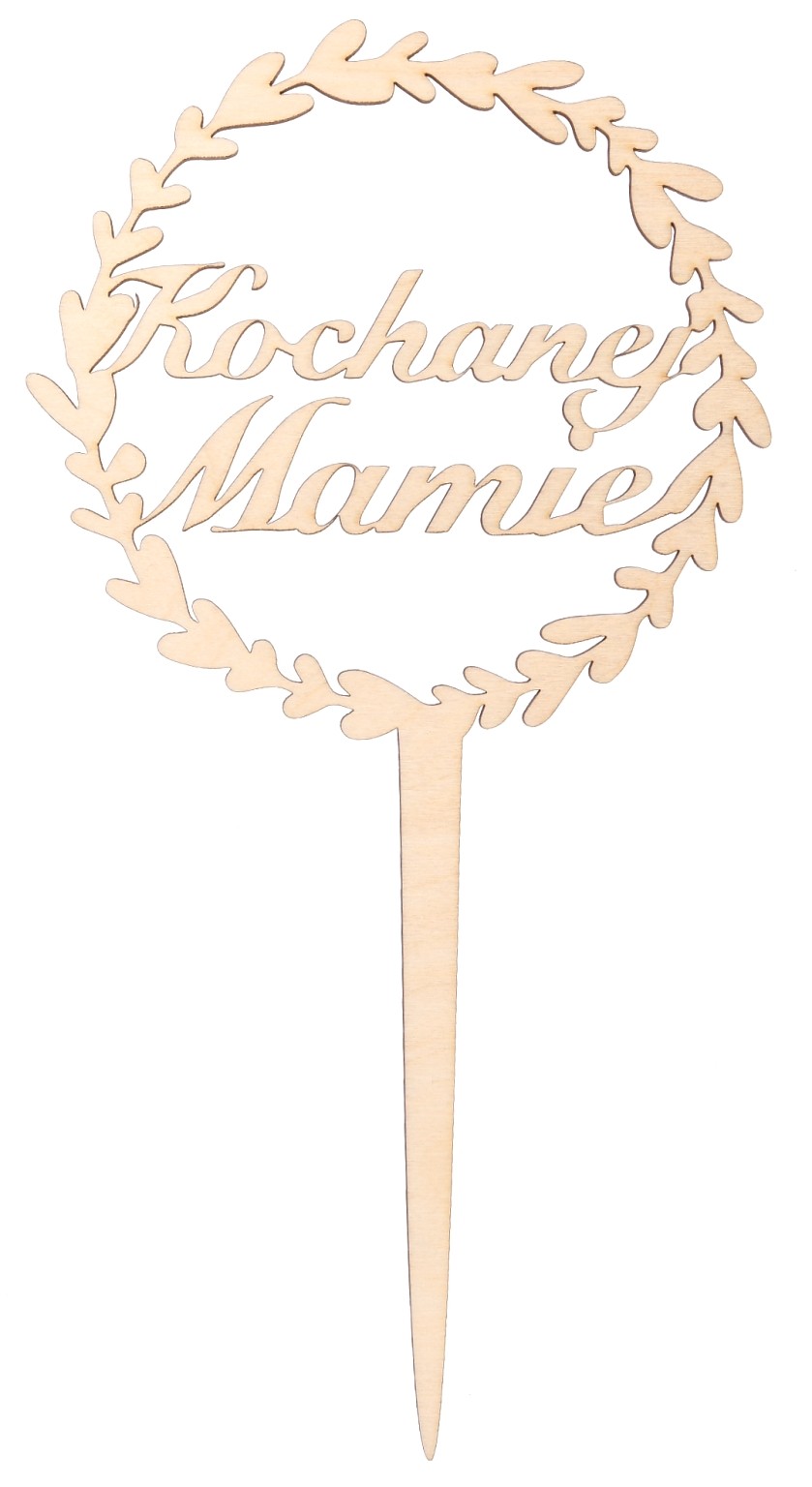 Drewniany topper Kochanej Mamie