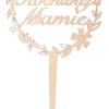 Drewniany topper z napisem Kochanej Mamie