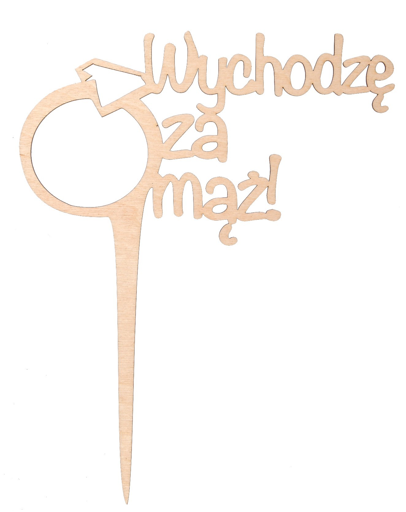 Drewniany topper Wychodzę za mąż!