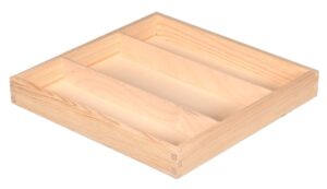 Drewniane pudełko z 3 przegrodami