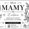 Drewniane pudełko z 3 przegrodami Kochanej Mamie