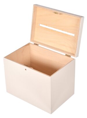 Białe pudełko na koperty ślub wesele skarbona