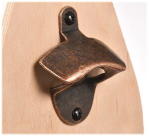 Drewniane nosidło na piwo, kwiaty grawer