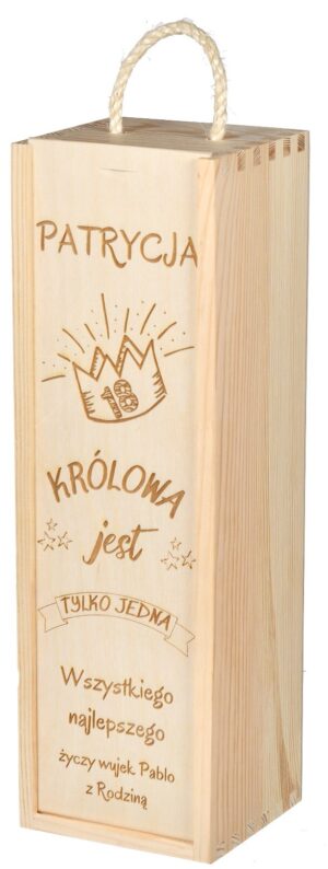 Pudełko na WINO grawer różne wzory