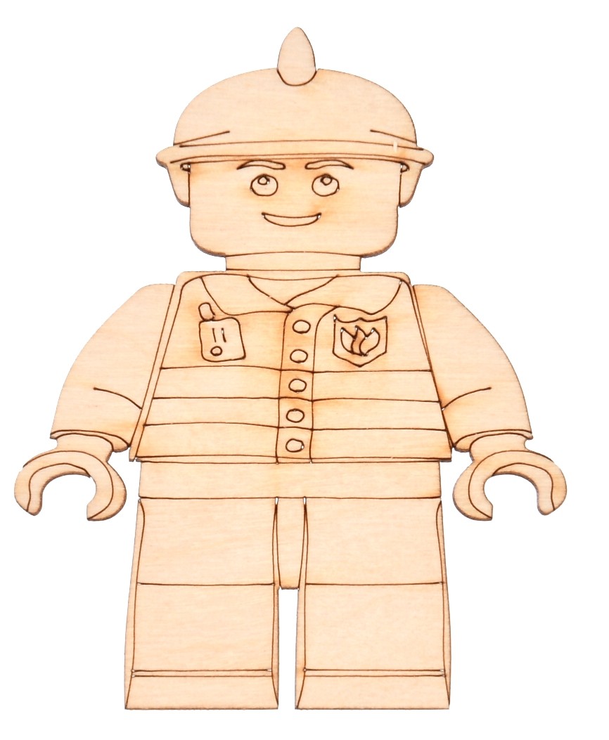 DEKOR DREWNIANY OZDOBA STRAŻAK