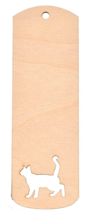 DREWNIANA ZAKŁADKA DO KSIĄŻKI KOT