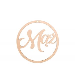 KOŁA ślub MĄŻ ŻONA 2SZT 40 cm