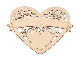 Serce zawieszka drewniana 12cm