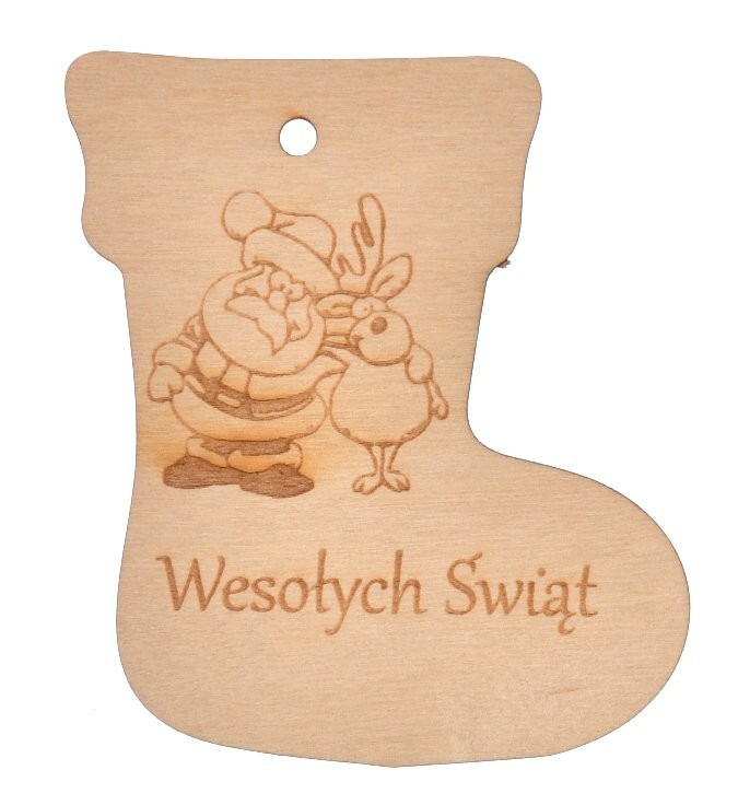 Skarpeta świąteczna na prezenty scrapek