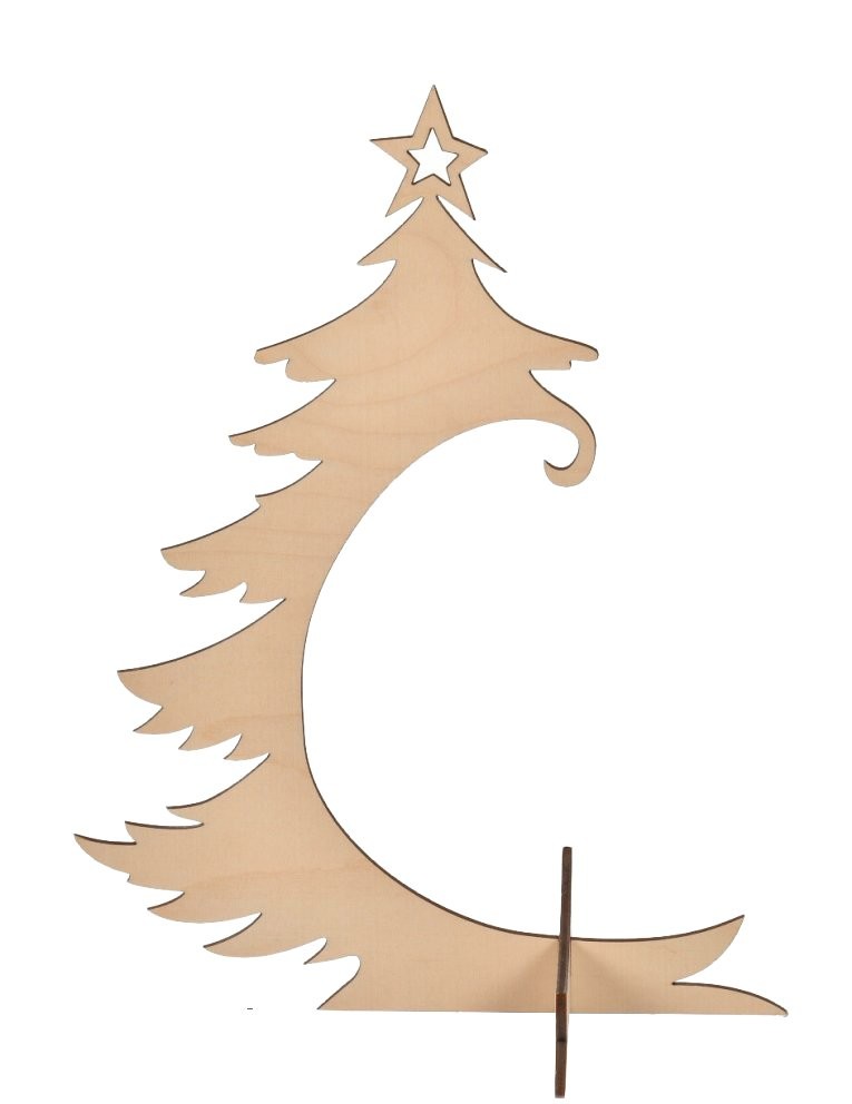 Stojak na bombkę decoupage