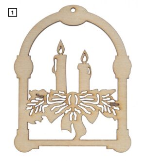 Zawieszka na choinkę witraż