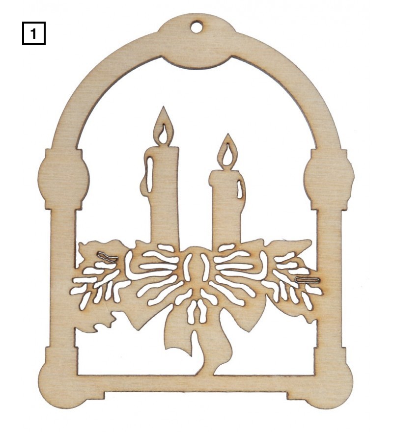 Zawieszka na choinkę witraż