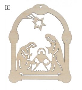 Zawieszka na choinkę witraż