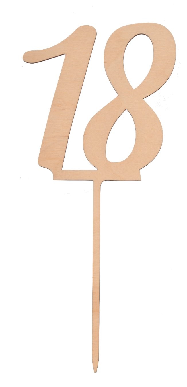 Topper dekoracja na 18 urodziny