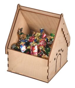 Opakowanie na prezent świąteczny domek