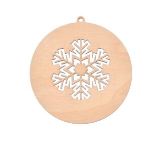 Zawieszka na choinkę bombka drewniana