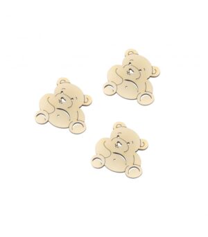 Miś misie mini drewniane dekoracje skrapki