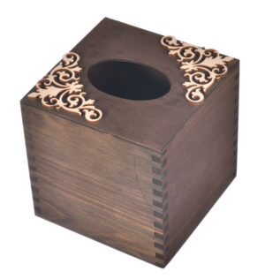 Pudełko drewniane na chusteczki prezent dla Mamy, Babci