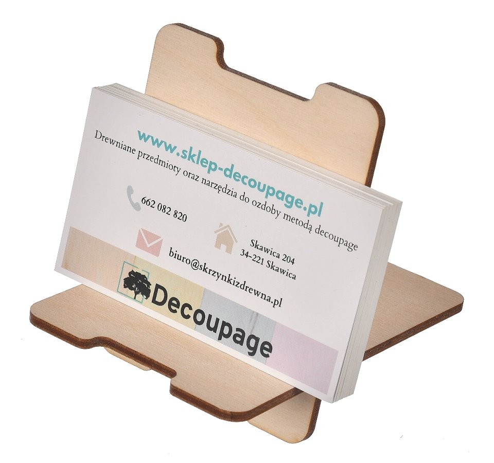 Podstawka na wizytówki stojak wizytownik
