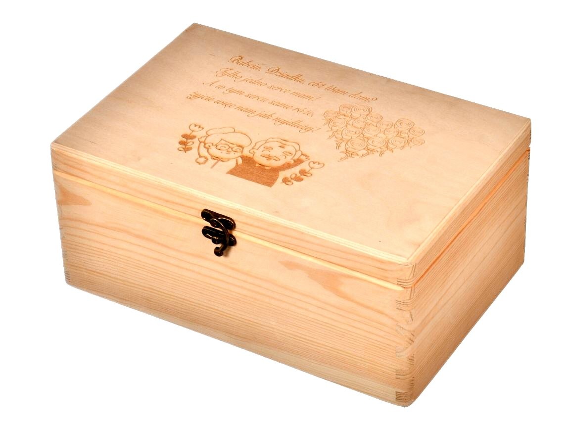 Pudełko drewniane Dzień Babci prezent grawer