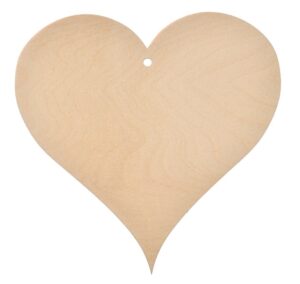 Drewniana zawieszka serce