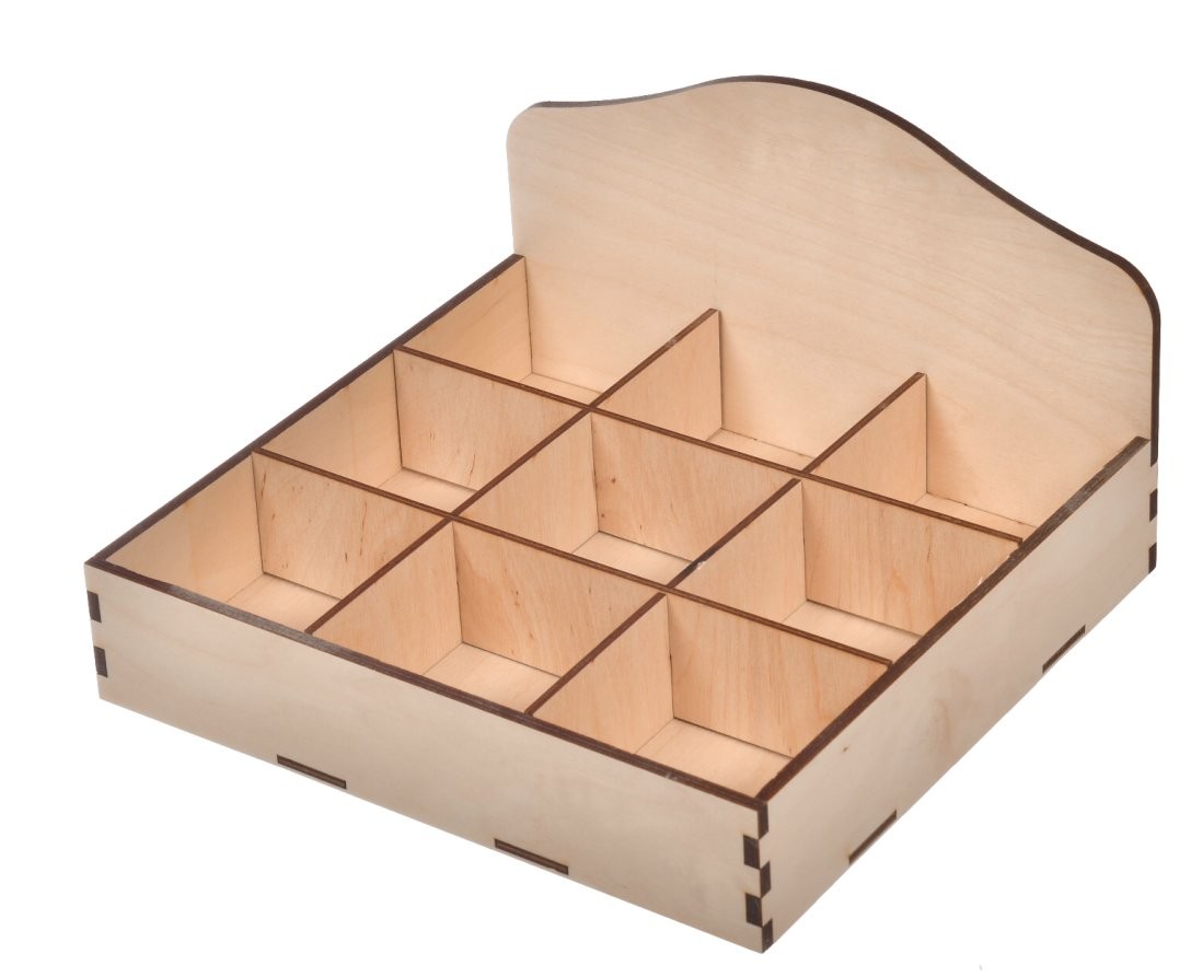 Pudełko na HERBATĘ 9 przegród HERBACIARKA