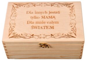 Pudełko drewniane prezent dla Mamy Grawer