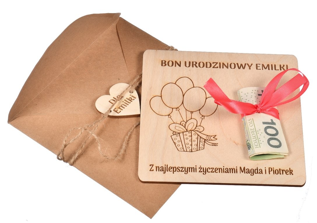 Prezent na 18/30/40/50 urodziny BON URODZINOWY