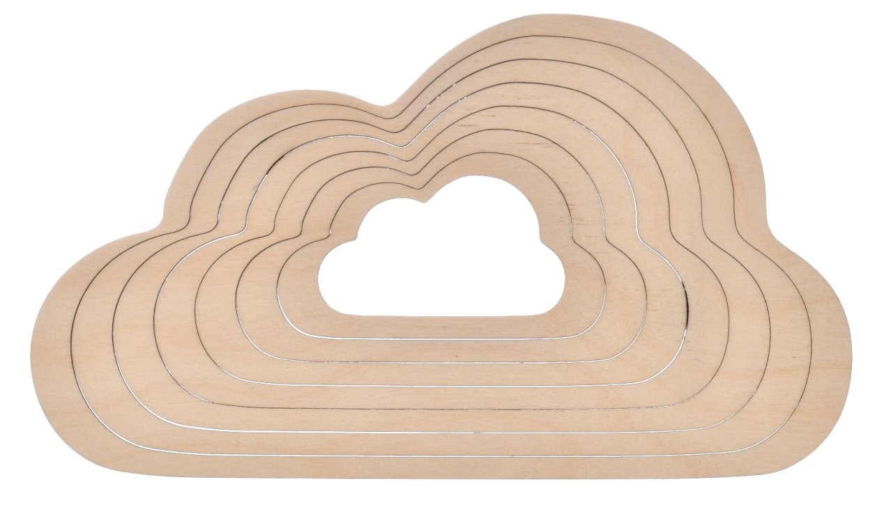 Makrama na ścianę dekoracja chmurka