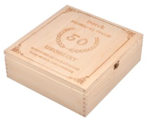 Pudełko na karafkę prezent na urodziny