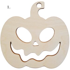 Halloween dynia zawieszka drewniana