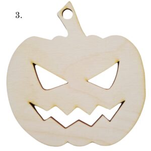 Halloween dynia zawieszka drewniana