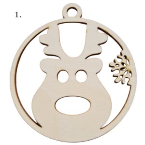 Drewniana zawieszka na choinkę