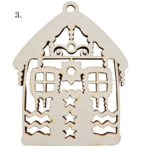 Drewniana zawieszka na choinkę