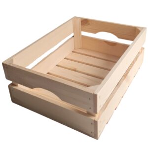 Skrzynka drewniana na prezenty świąteczne