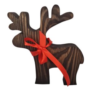 Drewniany renifer dekoracja świąteczna