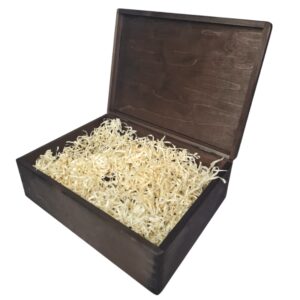 Drewniane pudełko na prezent świąteczny 40x30cm