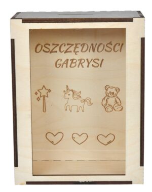 Skarbonka dla dziecka prezent grawer