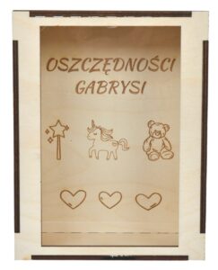 Skarbonka dla dziecka prezent grawer