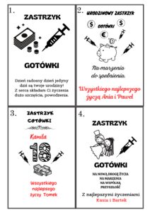 Drewniane pudełko na pieniądze grawer