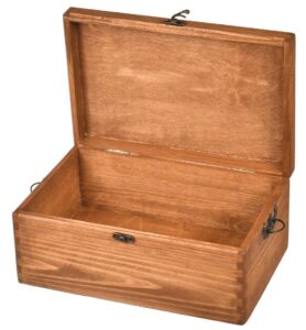 Drewniane pudełko na skarby vintage