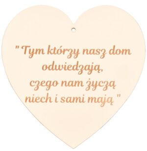 Drewniana tabliczka na drzwi grawer