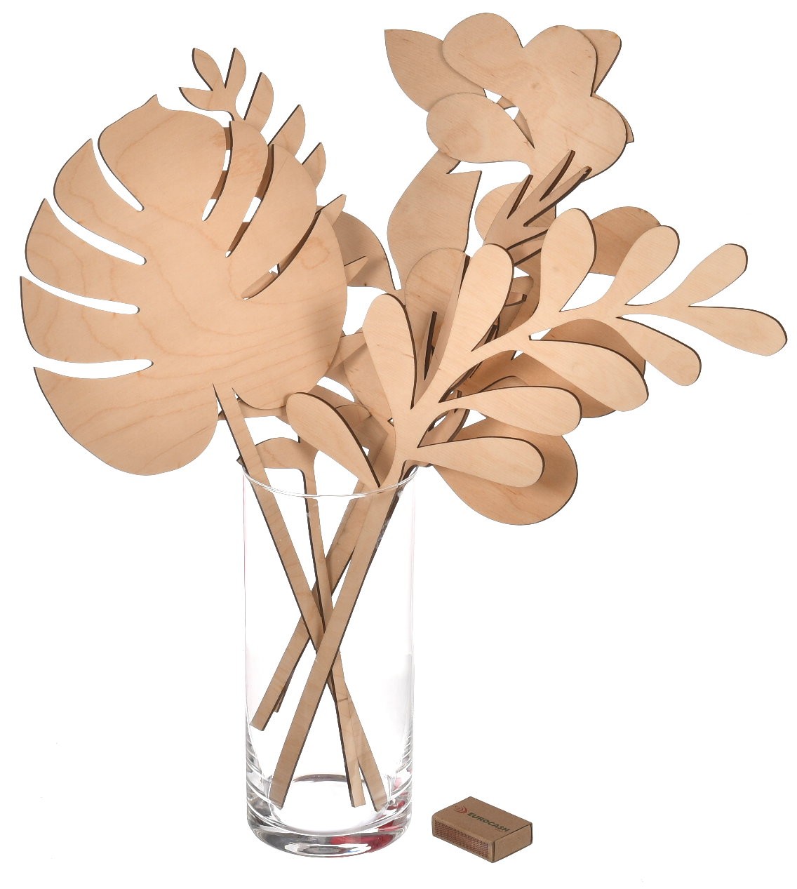 Drewniane liście do decoupage liście do flakonu