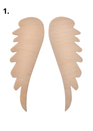 Skrzydła drewniane skrzydełka do makramy