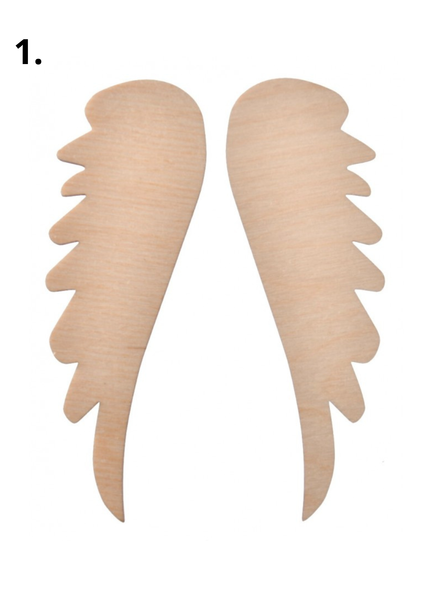 Skrzydła drewniane skrzydełka do makramy