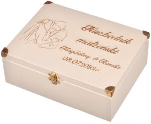 Pudełko niezbędnik małżeński grawer