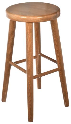 Drewniane krzesło barowe